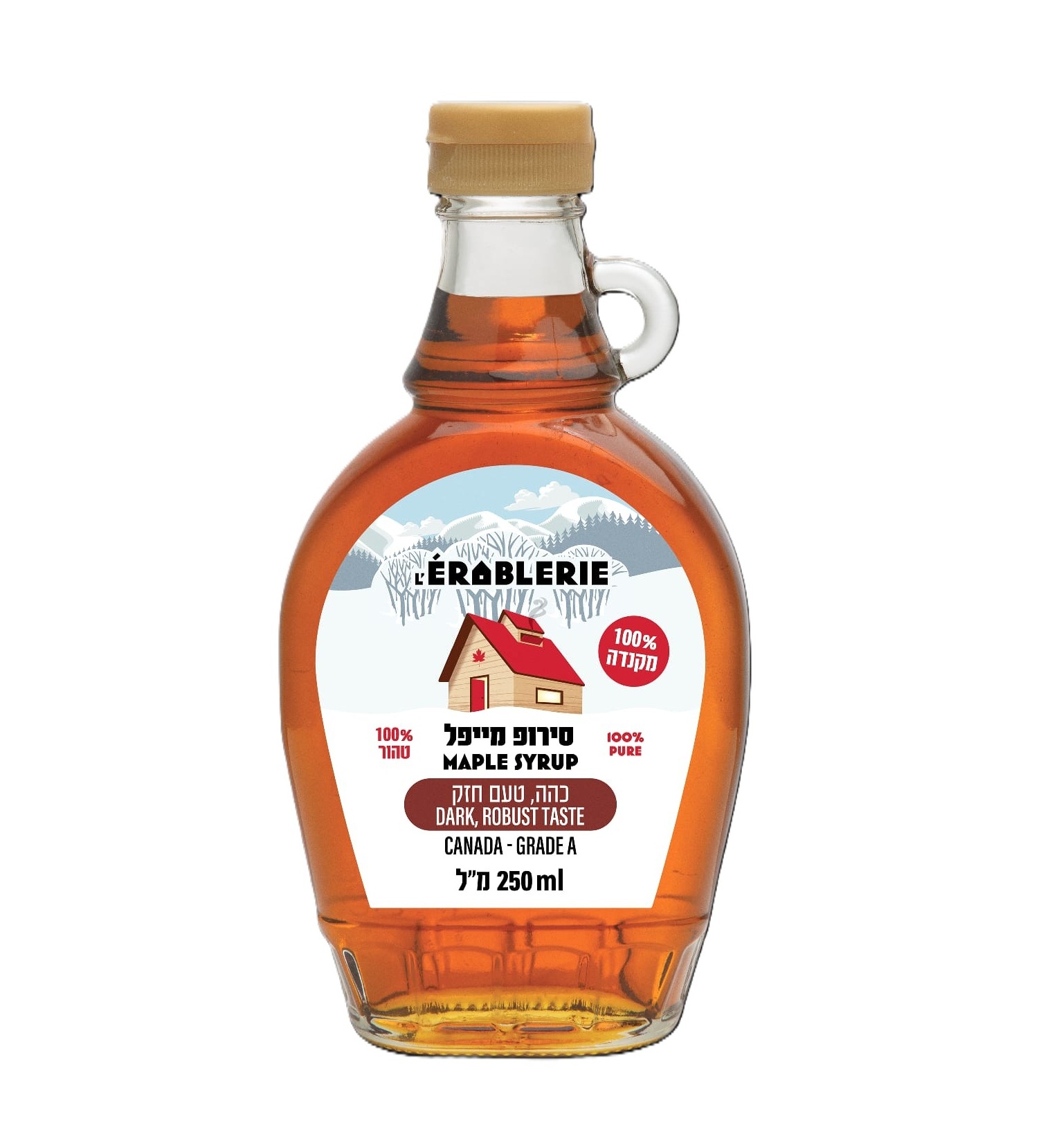 סירופ מייפל כהה 250 מ"ל - ERABLERIE