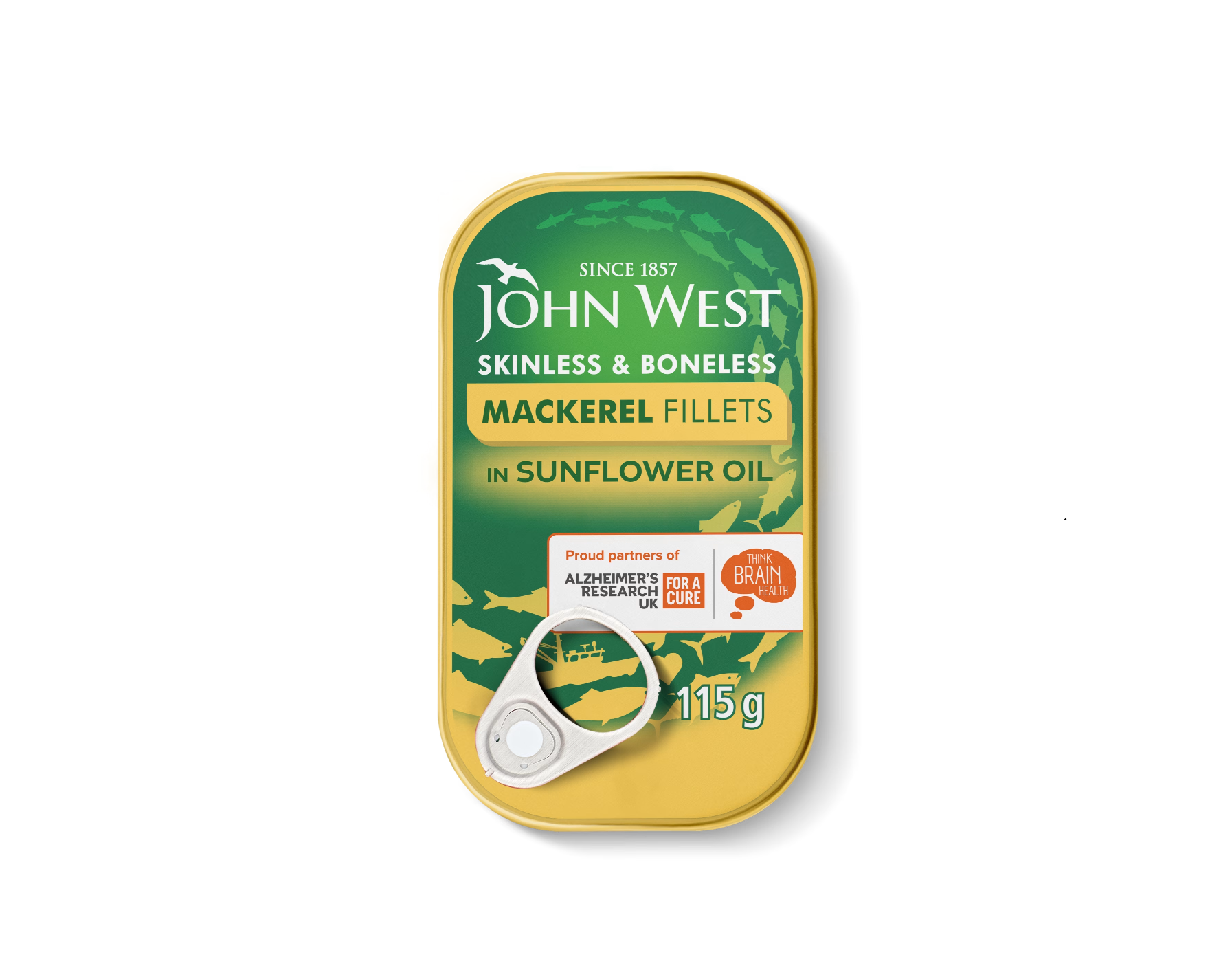 פילה מקרל בשמן חמניות 115 גרם JOHN WEST