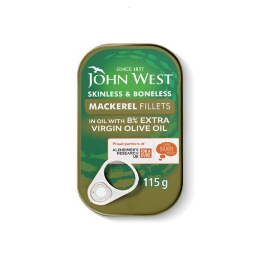 פילה מקרל בתערובת שמנים צמחיים 115 גרם JOHN WEST