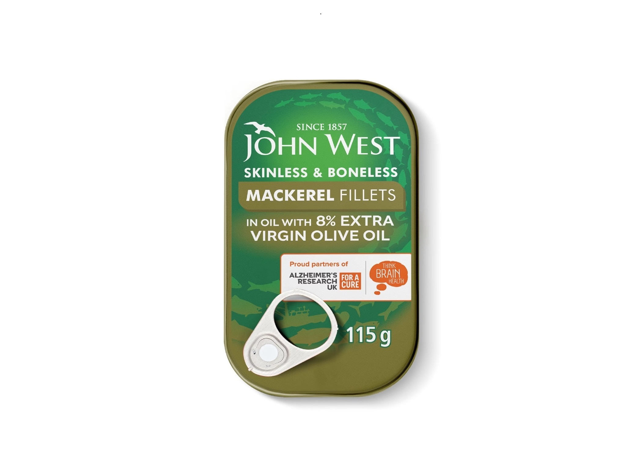 פילה מקרל בתערובת שמנים צמחיים 115 גרם JOHN WEST