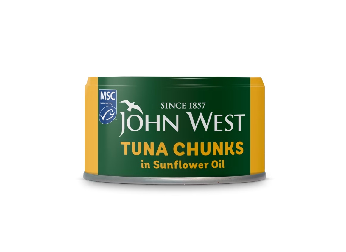 נתחי טונה בשמן חמניות 145 גרם JOHN WEST
