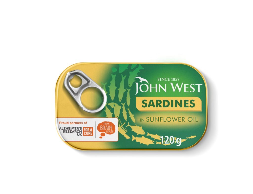 סרדינים בשמן חמניות 120 גרם JOHN WEST