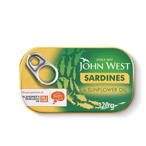 סרדינים בשמן חמניות 120 גרם JOHN WEST