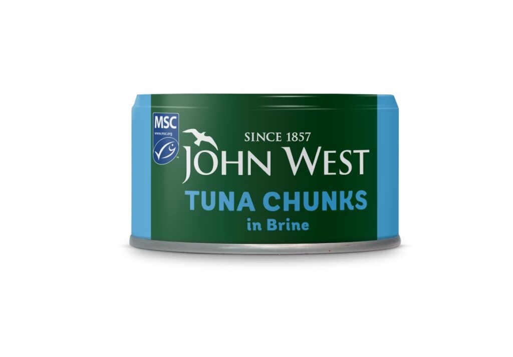 נתחי טונה במי מלח 145 גרם JOHN WEST